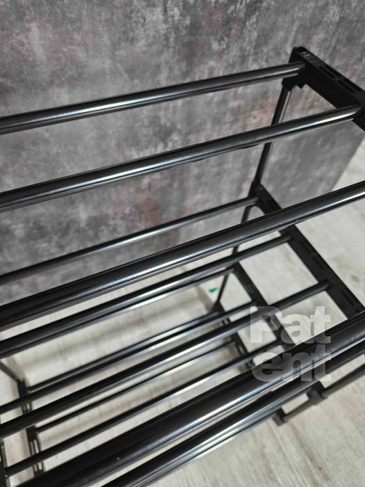 Przechowywanie dom 4 poziomy na pudełka czarny