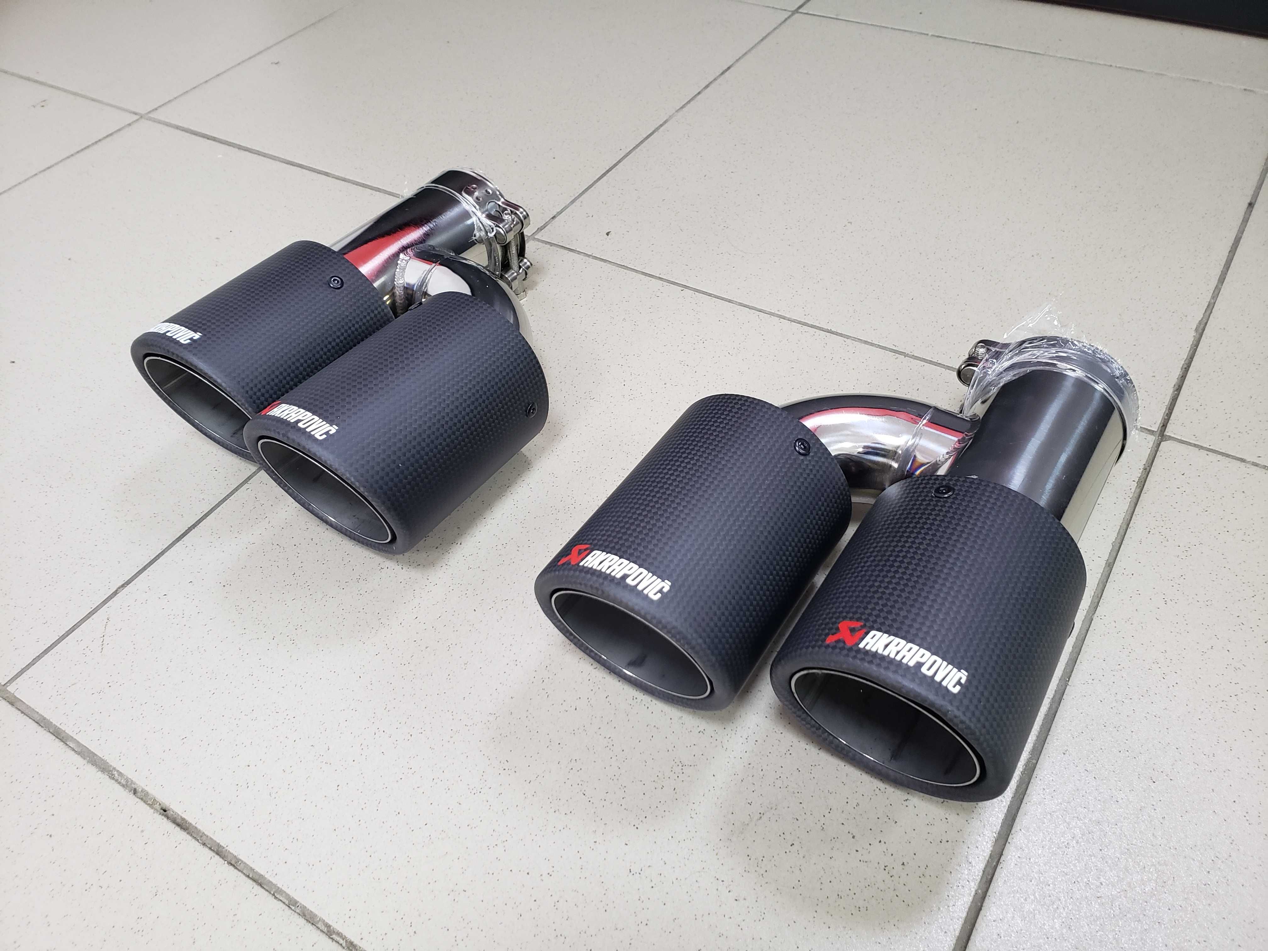 Насадки на глушитель Akrapovic карбон вихлоп акрапович мат глянець M