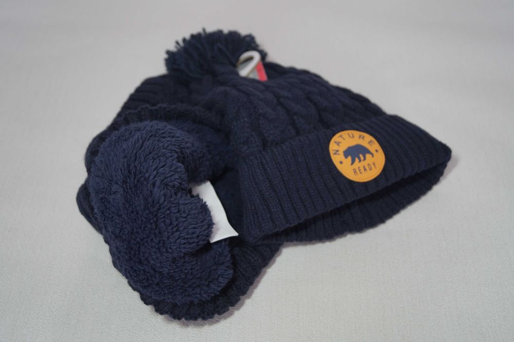 Комплект: шапка і шарф-снуд для хлопчика 2-3 роки