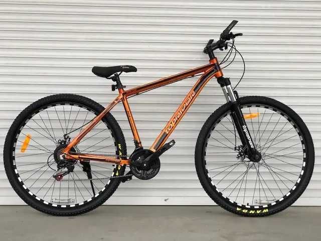 Горний велосипед з алюмінієвою рамою 26 дюймів Оранжевий