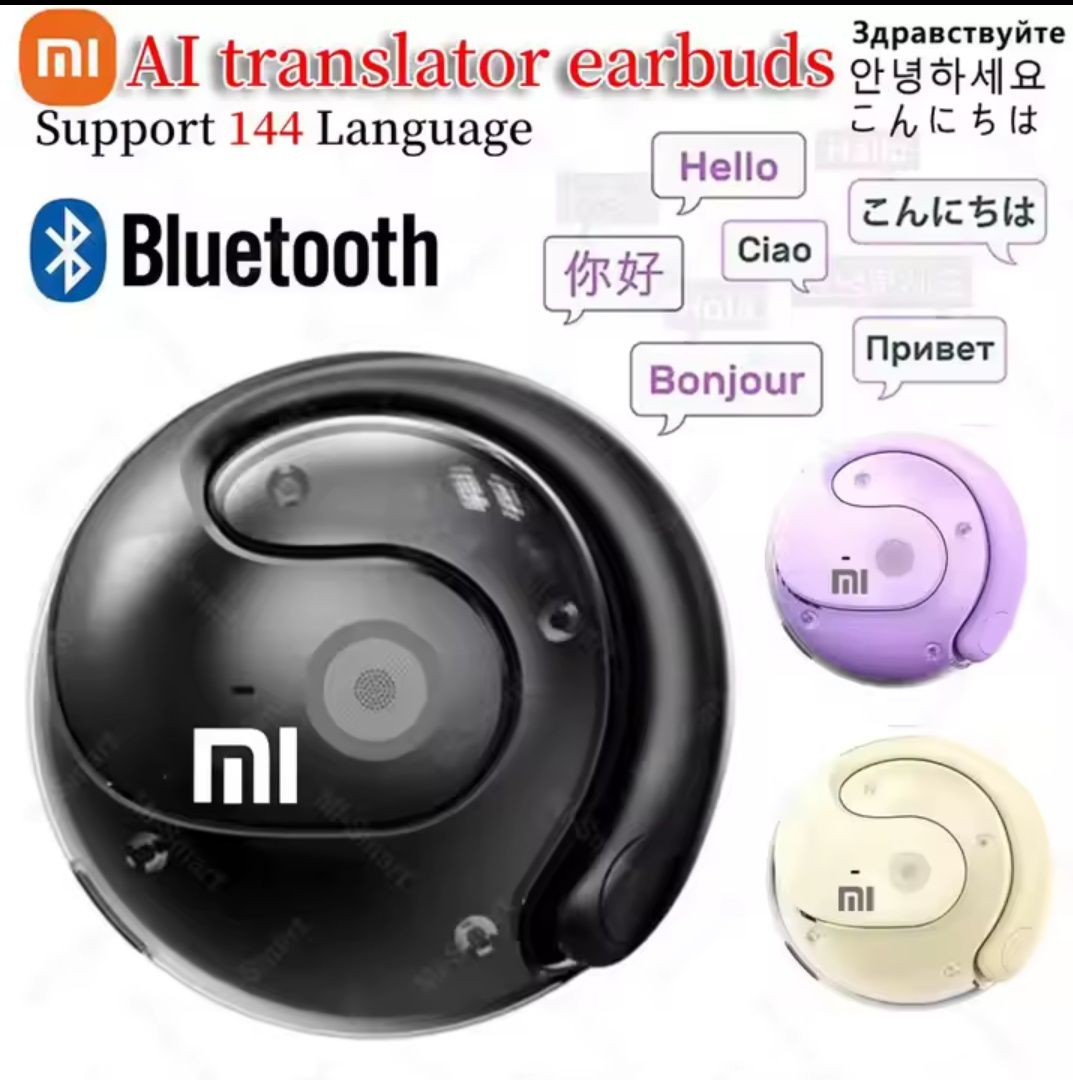 Наушники Xiaomi,синхронный переводчик Ai. 140 языков.