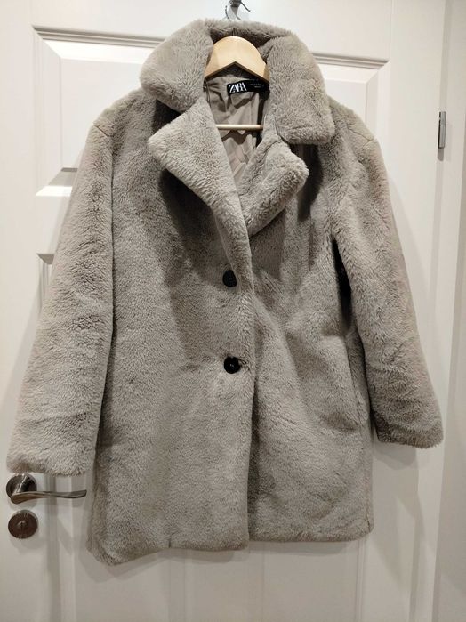 Futerko damskie Zara szaro beżowe stan idealny XS