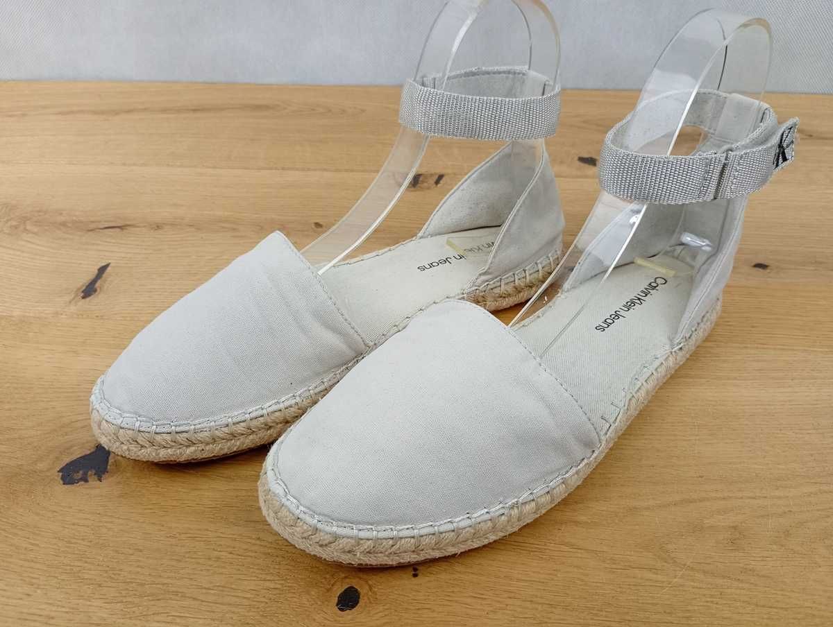 Calvin Klein Jeans, Espadryle, Ankle Espadrille, rozmiar 39