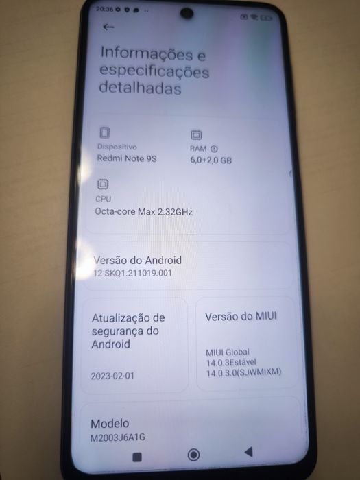 Xiaomi redmi note 9S 6gb/128gb