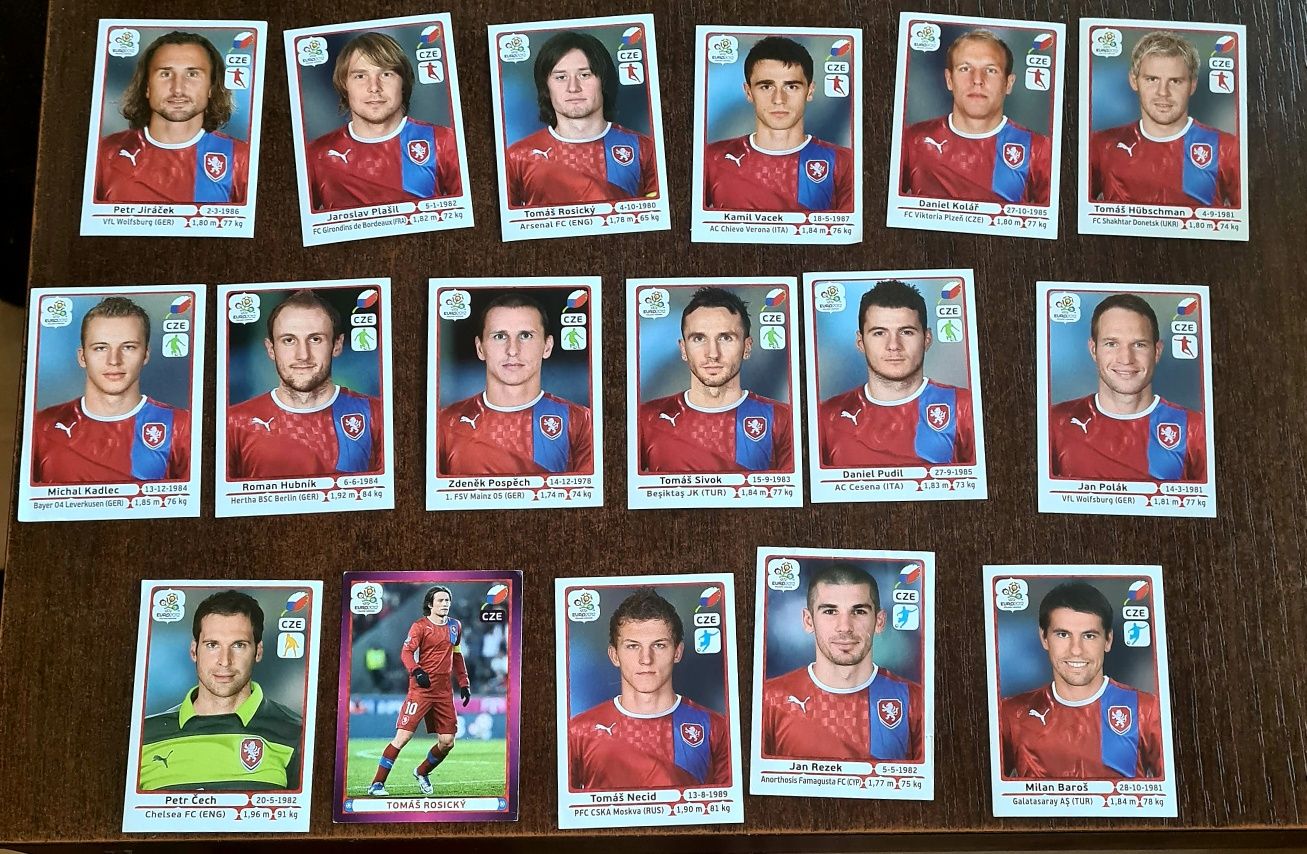 Euro 2012 Panini pilka nożna Czeska Republika