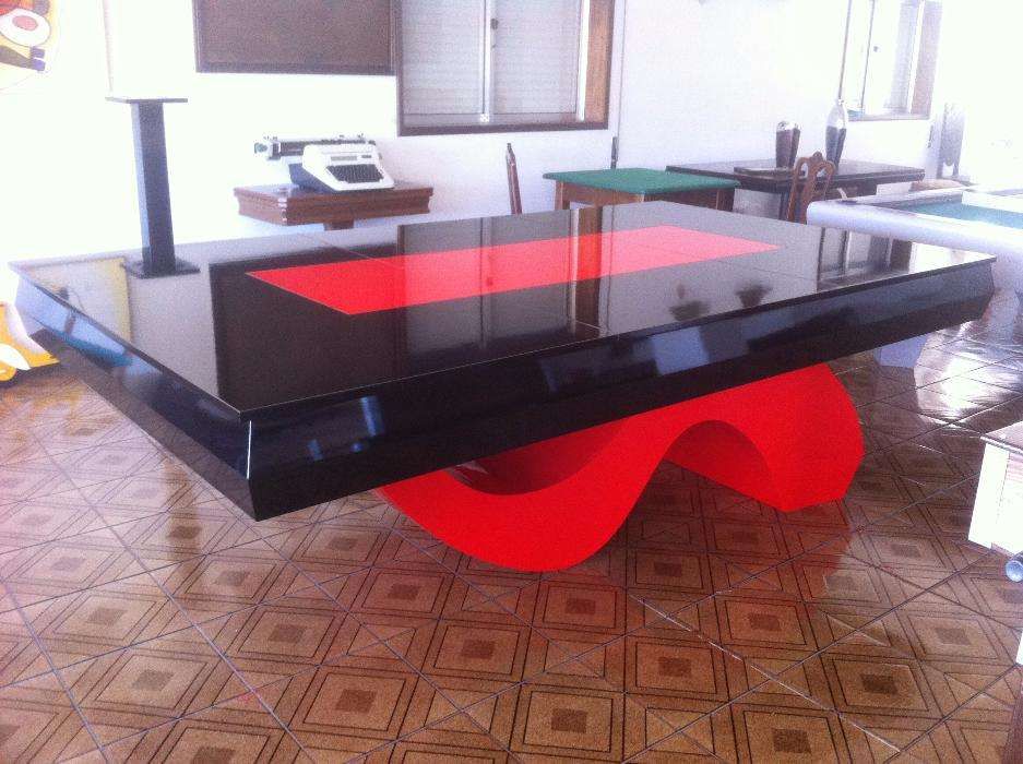 Bilhar - Mesa de Bilhar - Snooker I Preto Vermelho