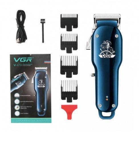 Профессиональная аккумуляторная машинка VGR для стрижки волос и бороды