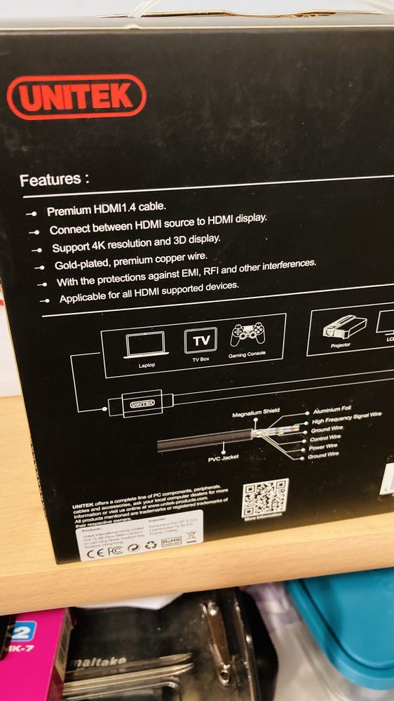 Kabel HDMI 10m 1.4 gruby