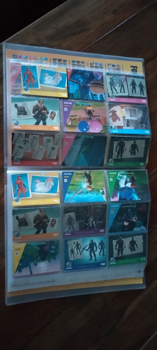 Arquivador + 144 cartas Fortnite serie 1