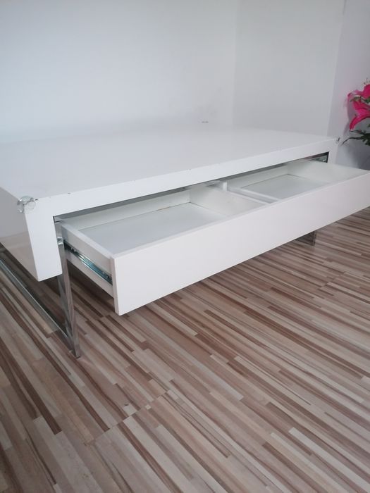 Ława stolik kawowy biały połysk