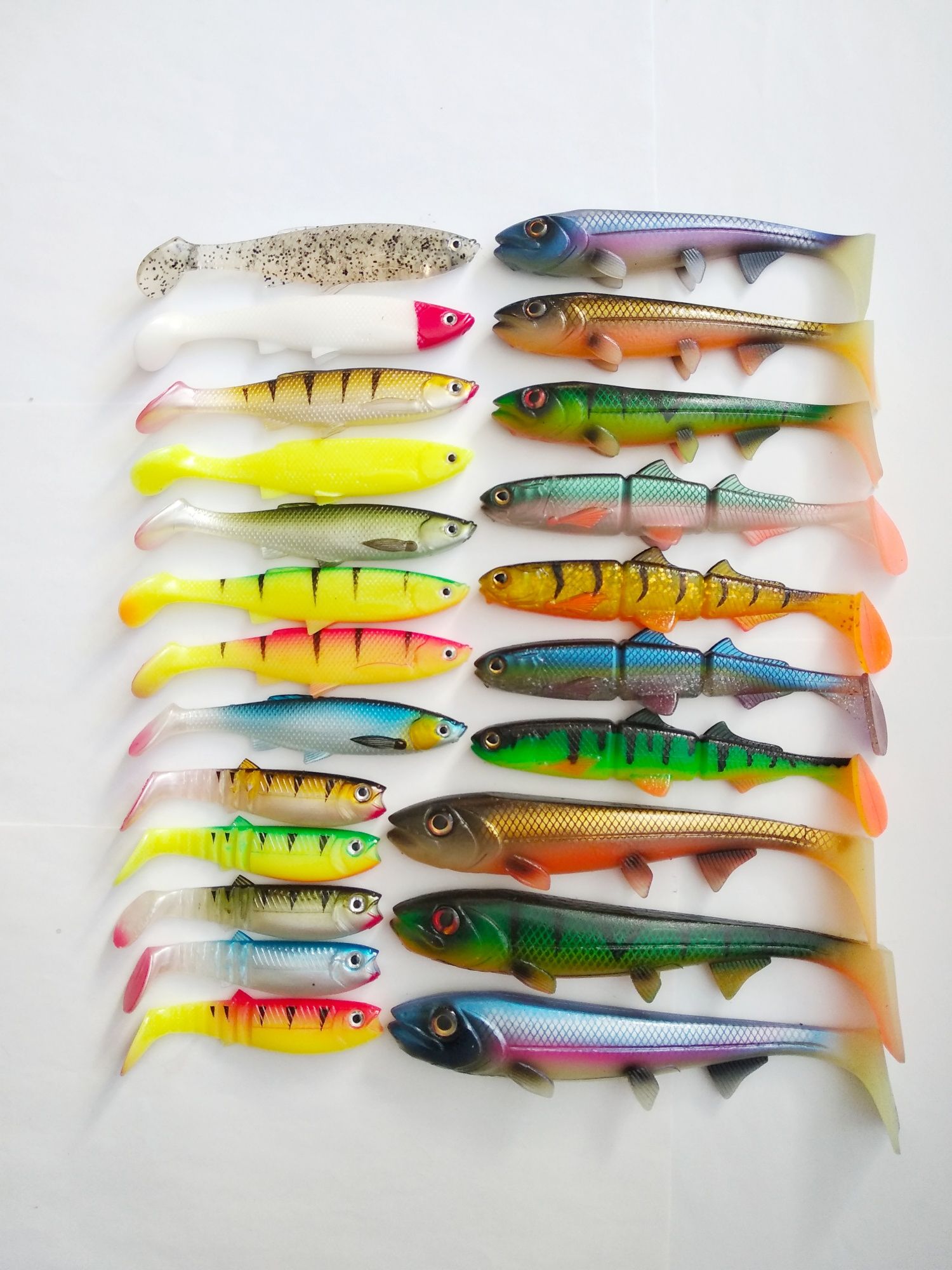 Силиконовые приманки Meredith Cannibal, Bleak Paddle Tail, Easy Shiner