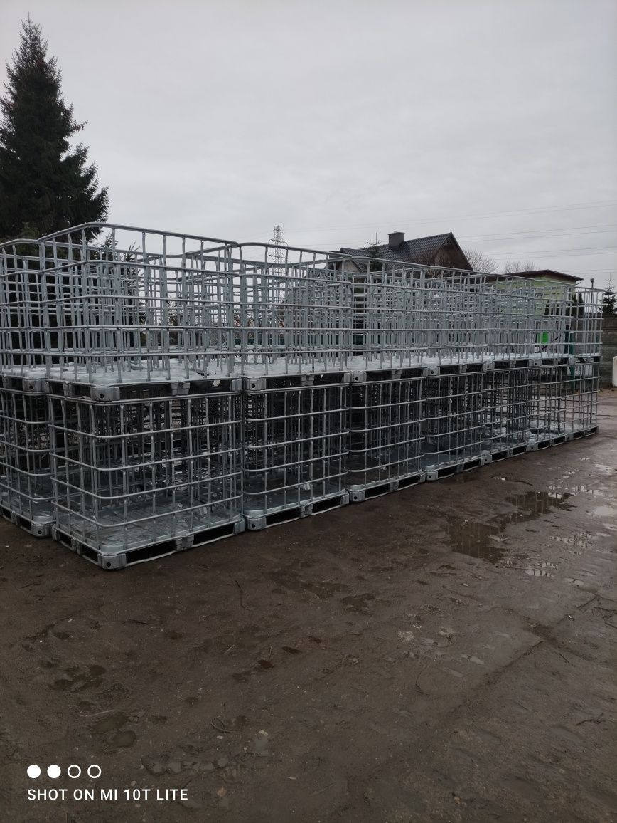 Kosz na drewno mauzer 1000l transport faktura