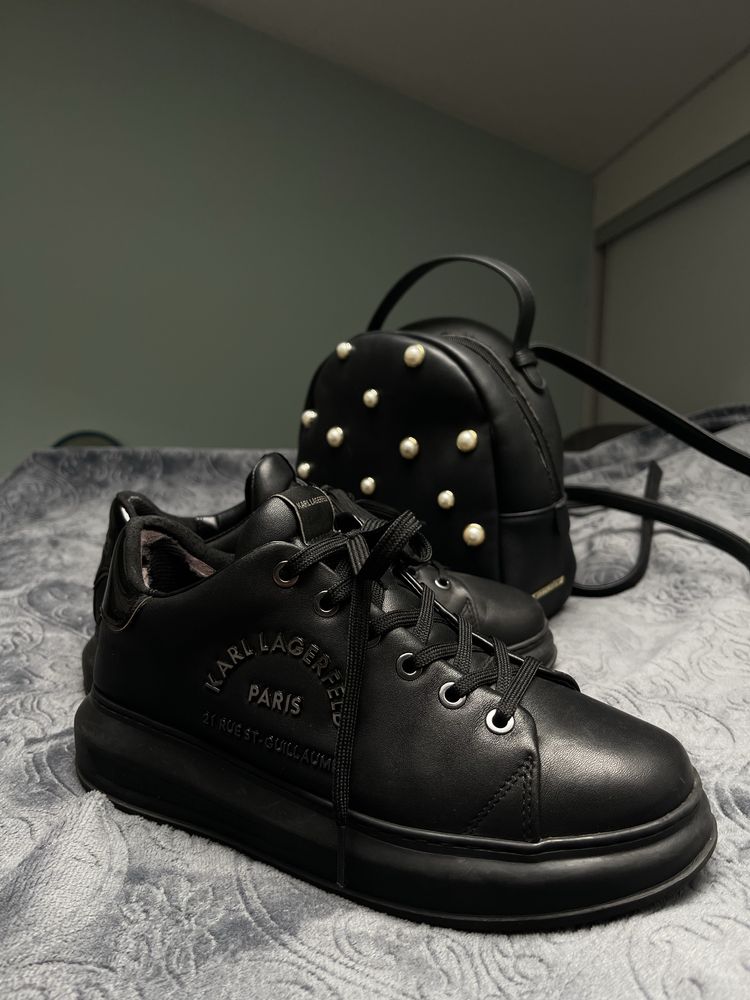 buty skorzane Karl Lagerfeld 39 24,5 z pudelkiem