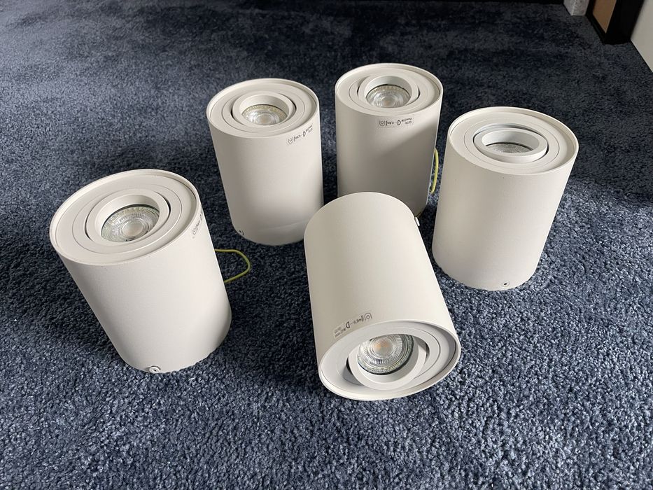 Oprawa Natynkowa Halogenowa GU10 TUBA LED RUCHOMA Walec Spot Sufitowa