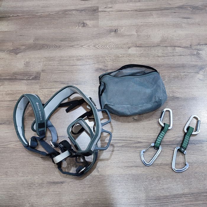 Страхувальна система Black Diamond Momentum + 2 оттяжки з карабінами
