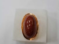 II poł. XX wieku! Złoty pierścionek/ 750/ 8.61 g/ R17/ Piasek Pustyni
