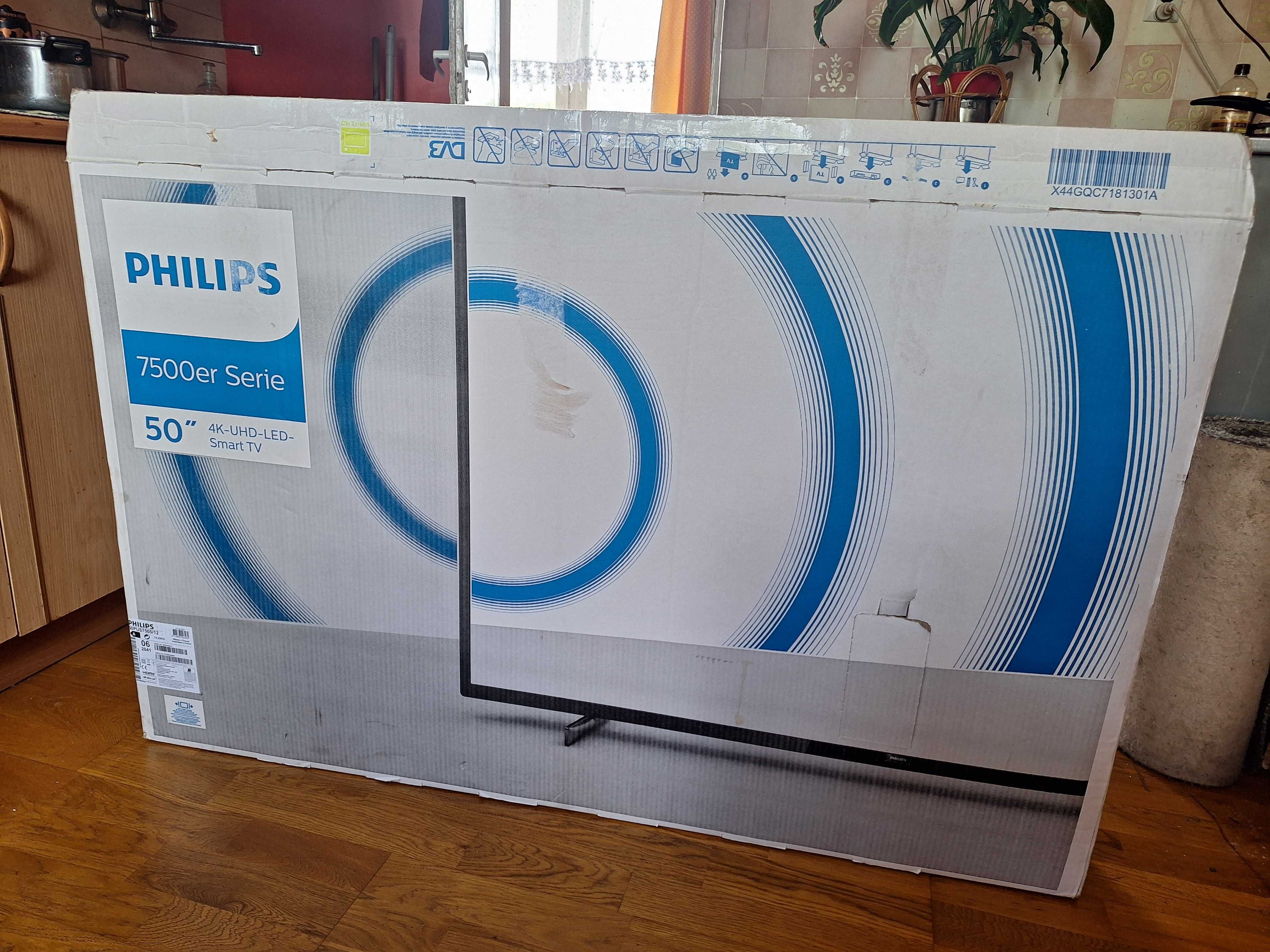 Sprzedam duzy  TV Philips 50 cal 4K UHD 3-letni Smart Wifi