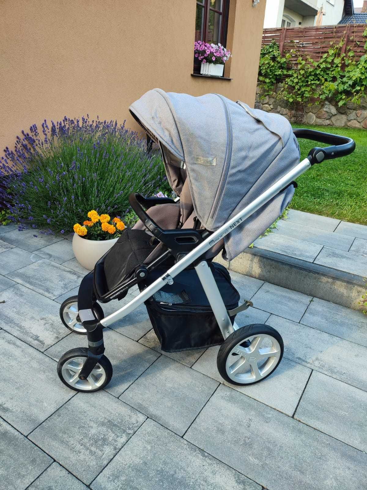 Wózek Espiro Next Silver 2w1 spacerówka + gondola + akcesoria