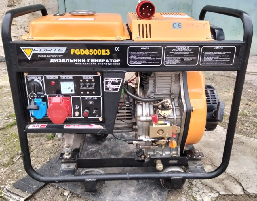 Дизельний генератор Forte FGD6500E3 (3-фазний).