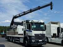 Mercedes-Benz AROCS 3240 / 8X4 / PLATFORMA 7,49 m + HDS HIAB 166 E-4 HIPRO TRIDEM  TRIDEM // RADIO // Super Stan // Inne w ofercie