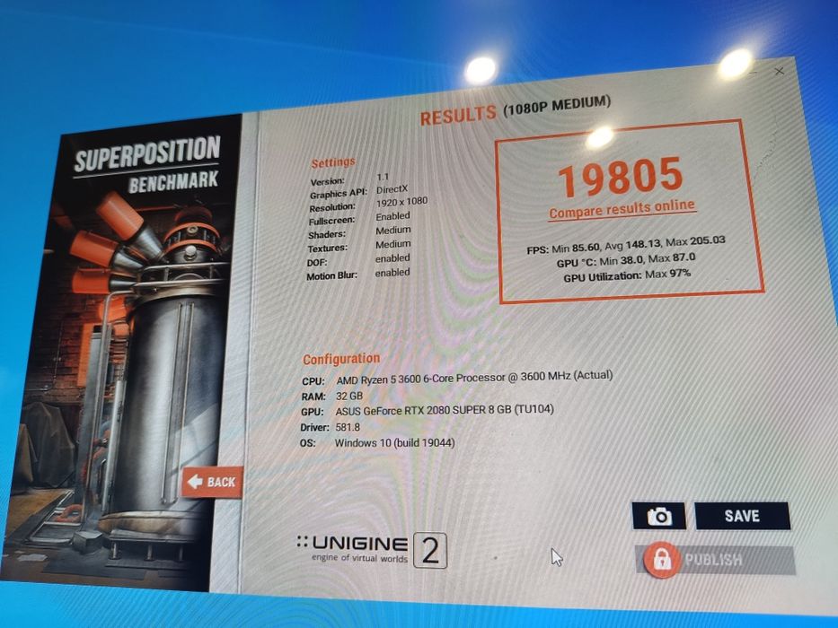 Ігровий пк ryzen 5 3600 rtx 2080super 32ddr 3200