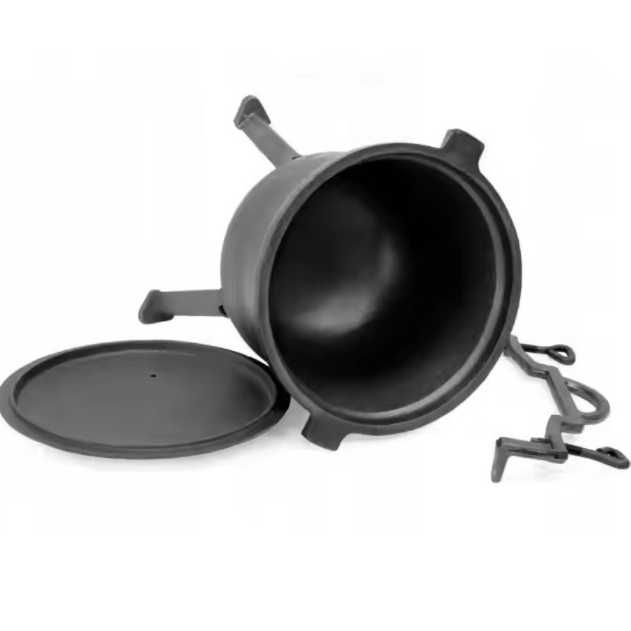 Kociołek Żeliwny Garnek 5L SUPER Zestaw -Kociołek Rękawice 6 Przepisów