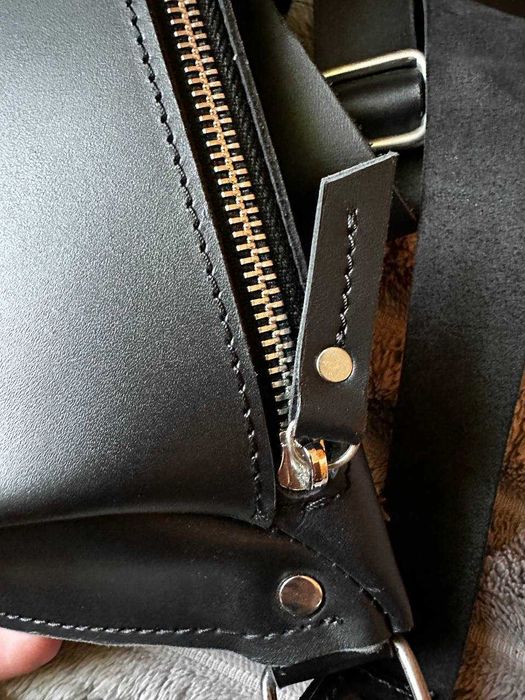 Елегантна Бананка + гаманець з натуральної шкіри! Ручна робота! Нові!