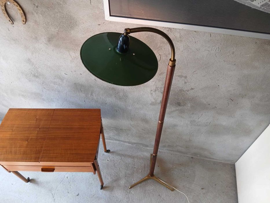 Lampa Stojąca Podłogowa Regulowana Duński Design lata 50