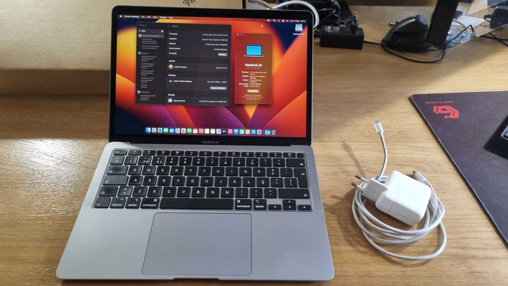 MacBook Air 13" (2020) – i5, 16GB RAM, 512GB SSD como novo!