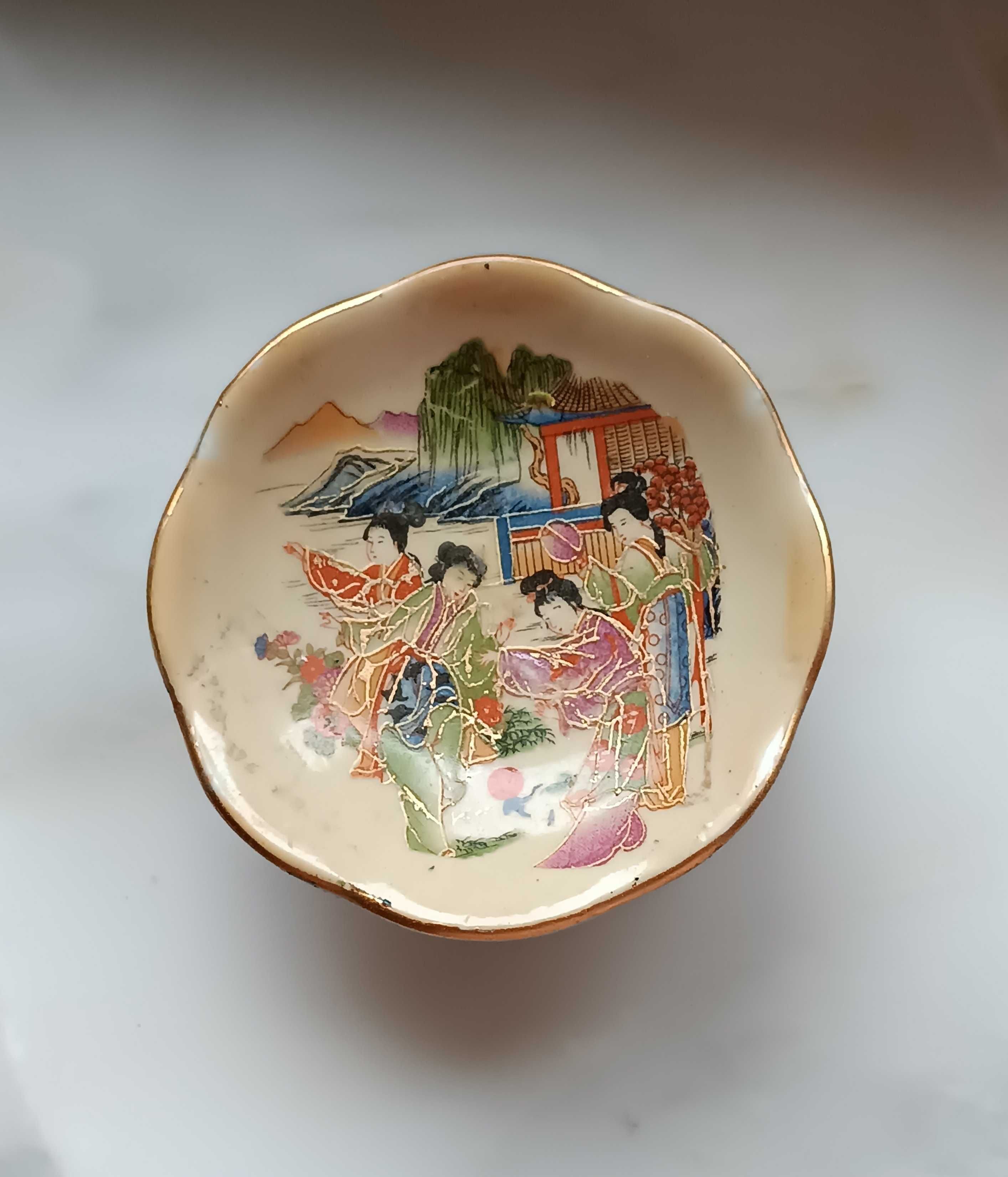 Antyk japońska chińska porcelana spodek patera talerzyk salaterka misa