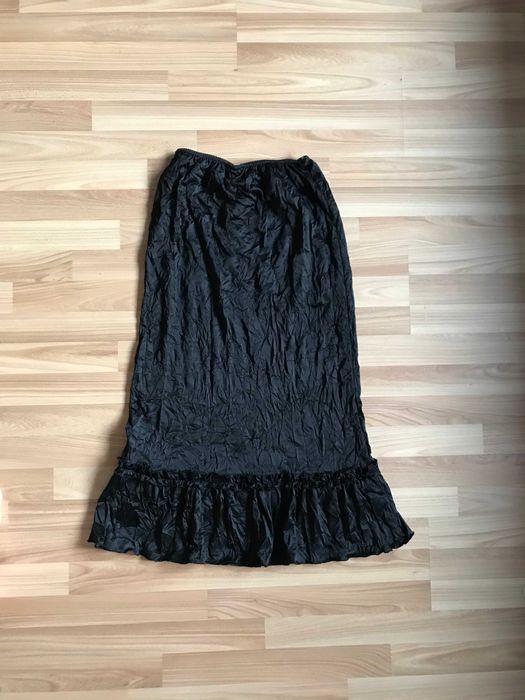 Czarna długa gotycka spódnica spódniczka r. 40/42 vintage goth retro