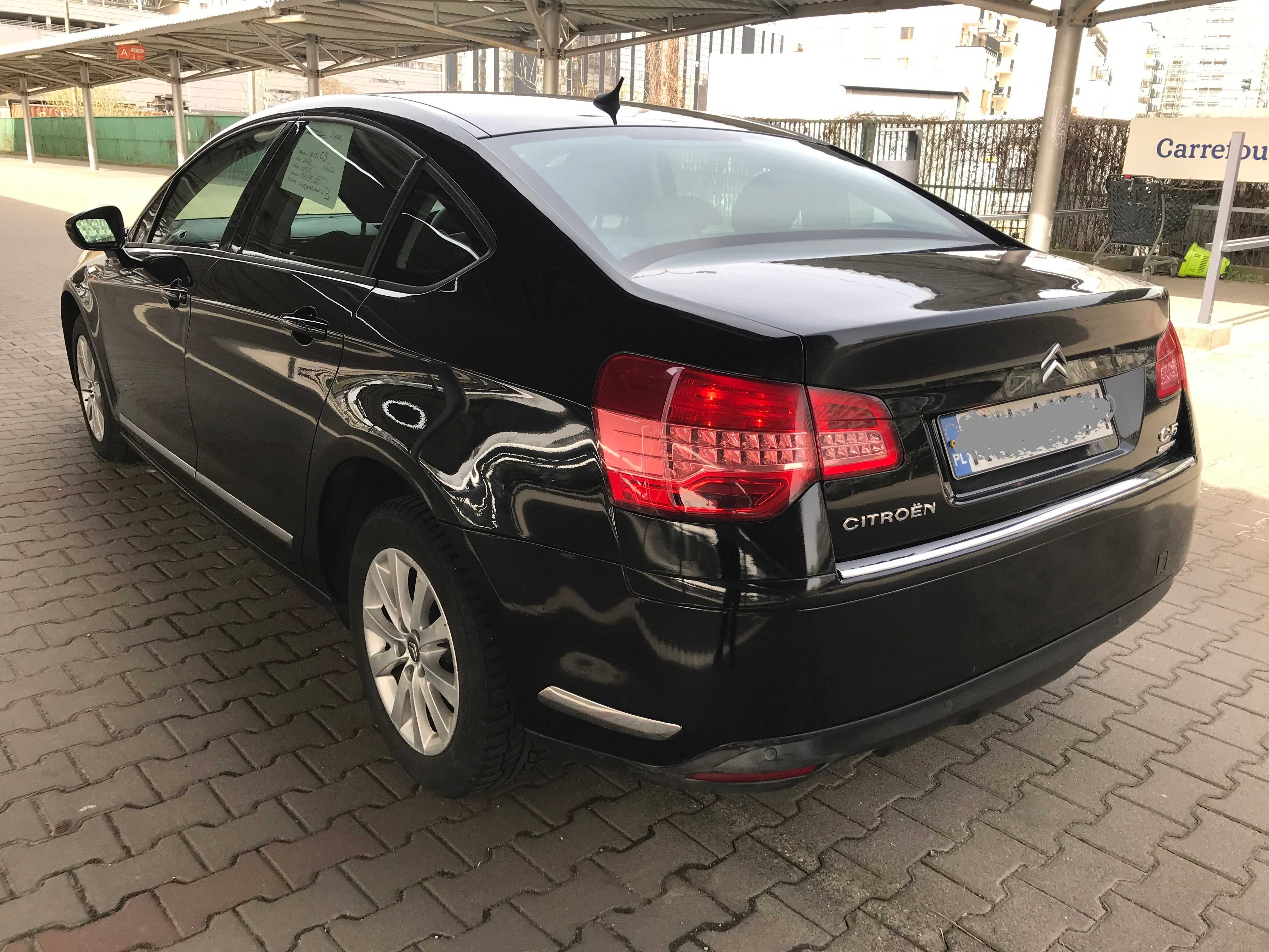 citroen c5 diesel 1,6 zarejestrowany anglik 2009r zamiana