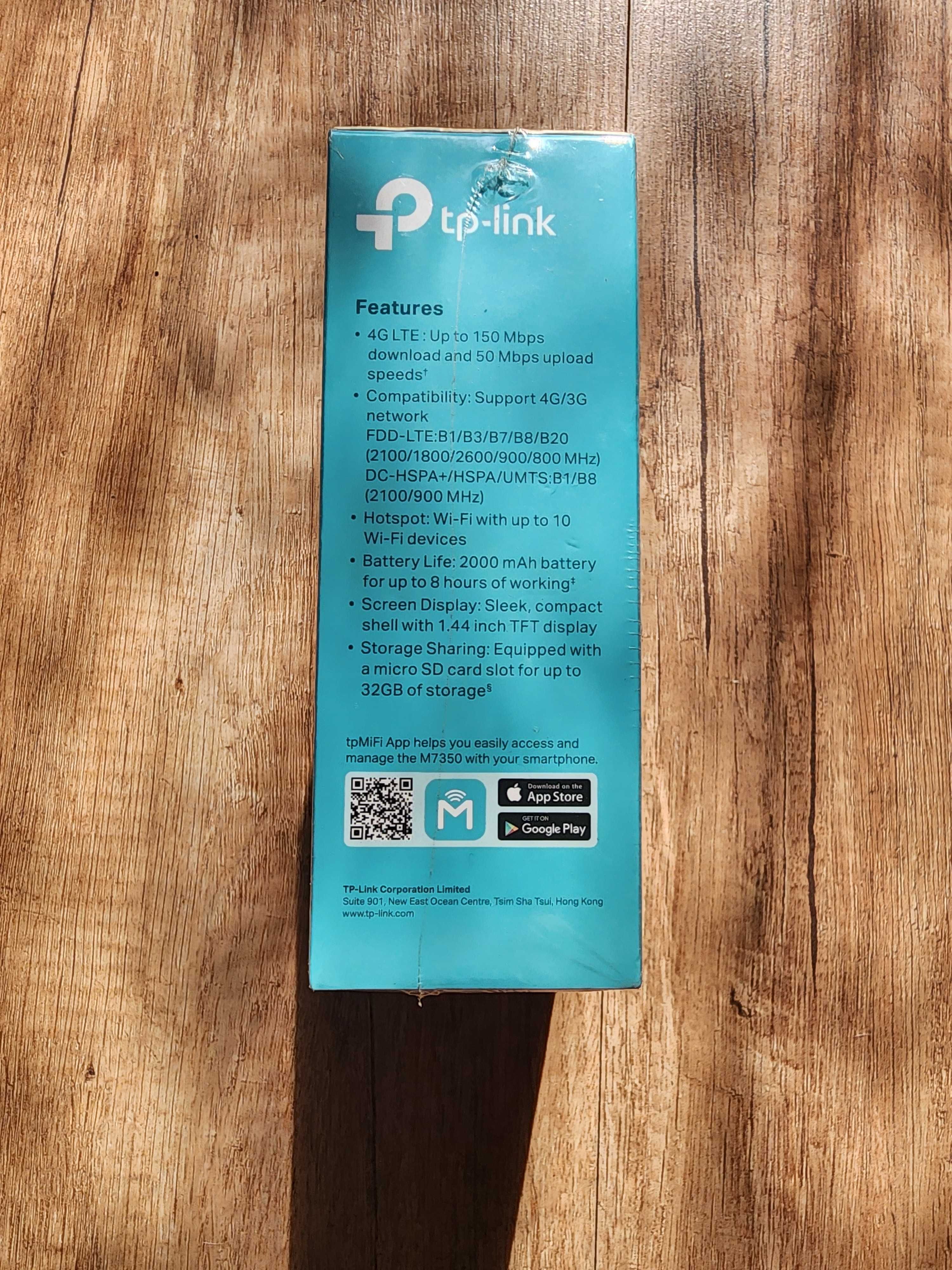 Модем 4G / 3G + Wi-Fi роутер TP-Link M7350