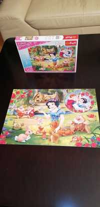 Puzzle Trefl 200 elementów, Śnieżka, 7+, jak nowe