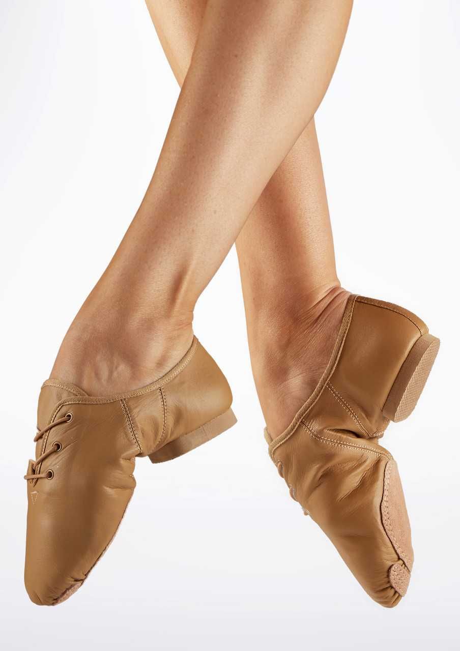 Sapatos Dança Jazz Alegra Basic Split Sole Jazz Shoe - Tan