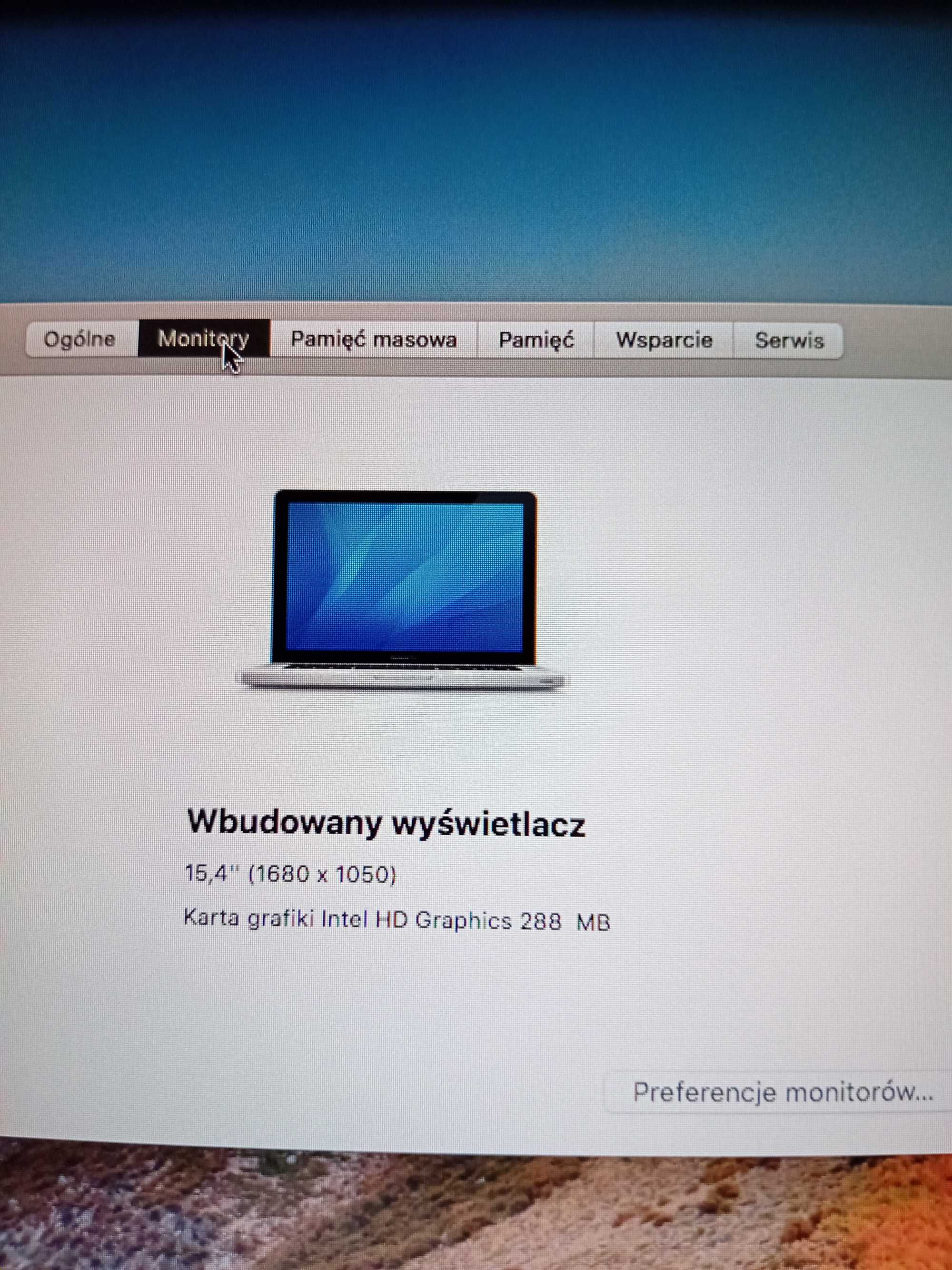 MacBook Pro   2,53 GHz  intel core i5 8GB/128 SSD ekran 15,4"