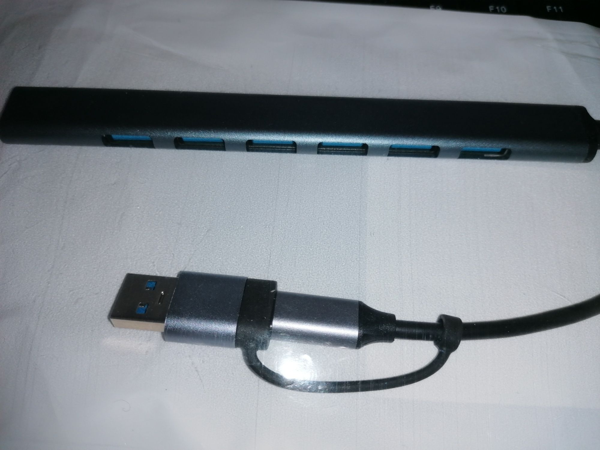 Hub 7 Portas USB tipo C e USB