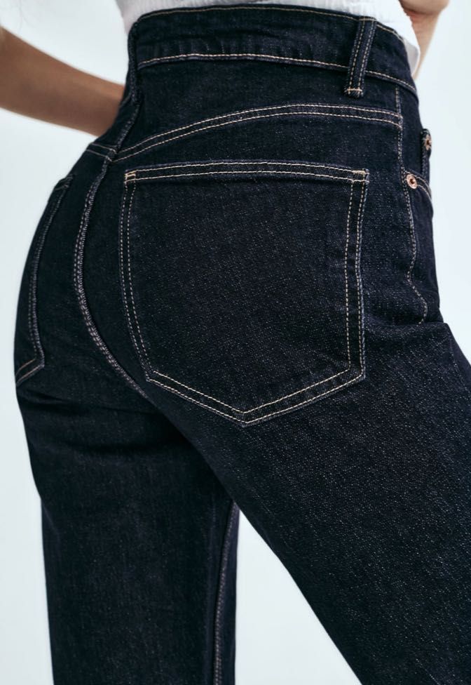 ZARA Jeans z wysokim stanem elastyczne  NOWE rozmiar 44