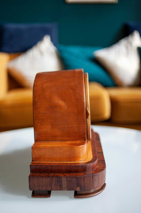 zegar kominkowy Kienzle art deco sygnowany