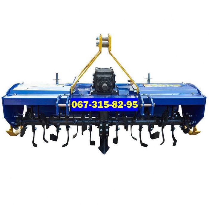 Навісна Фреза Грунтофреза Почвофреза ДТЗ 1.5 метра - З ЛИЖАМИ