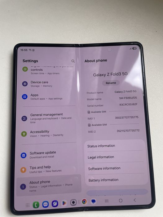 Samsung Z Fold3 5G 512gb топовий смартфон