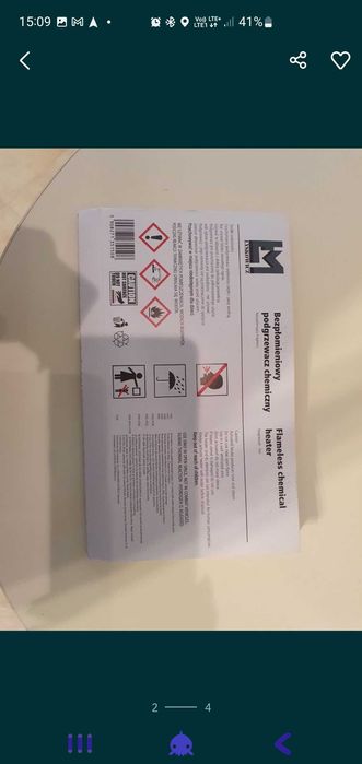 Podgrzewacze chemiczne, wojskowe, wysoka temperatura!