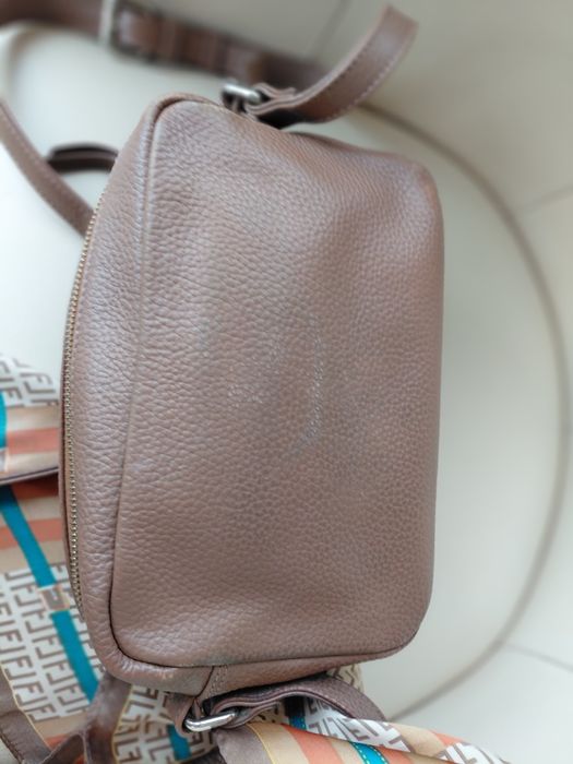 PUCCINI  brązowa torebka listonoszka skórzana