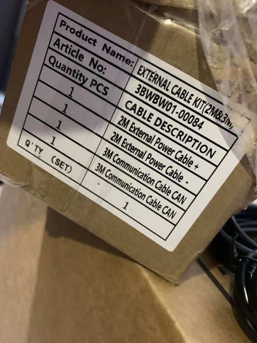 Комплект оригінальних кабелів   PYLONTECH BATTERY Cable kit.   Deye