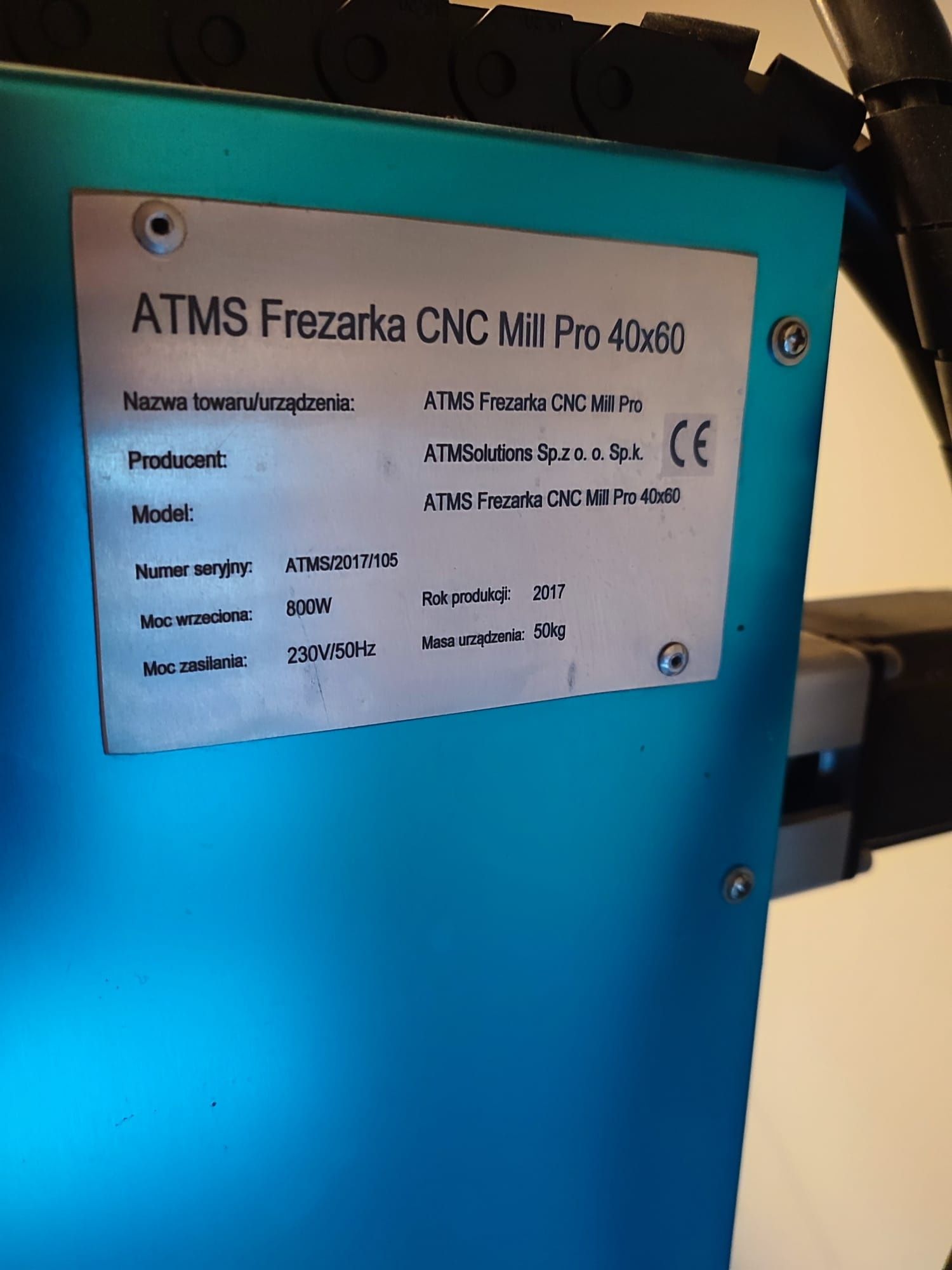 Frezarka CNC Mill Pro 60x40 ATMSolutions
