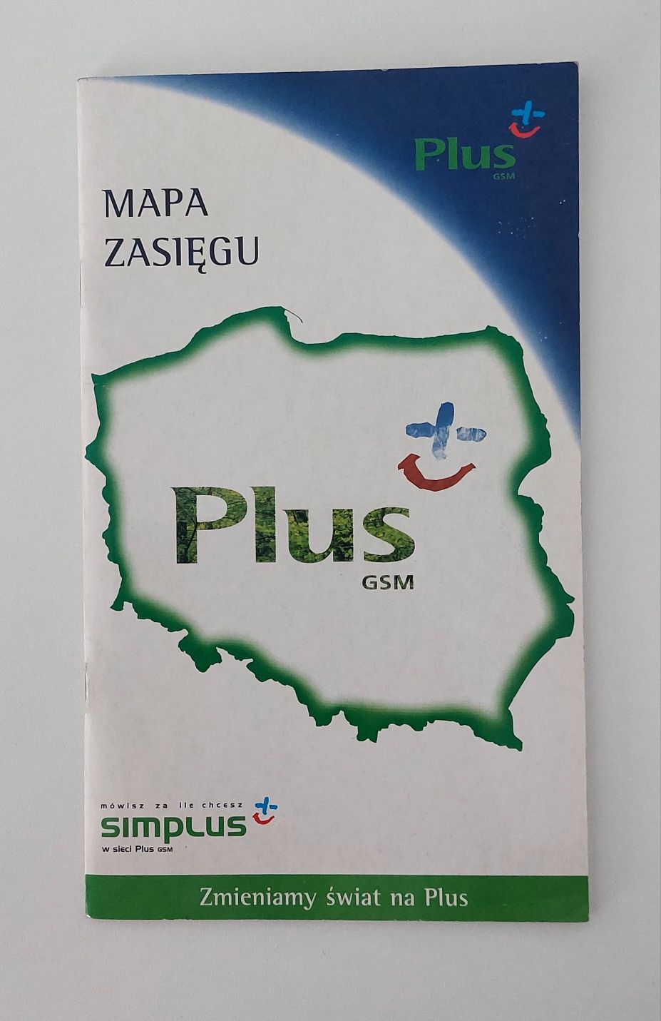 Mapa zasięgu Plus 2000 rok