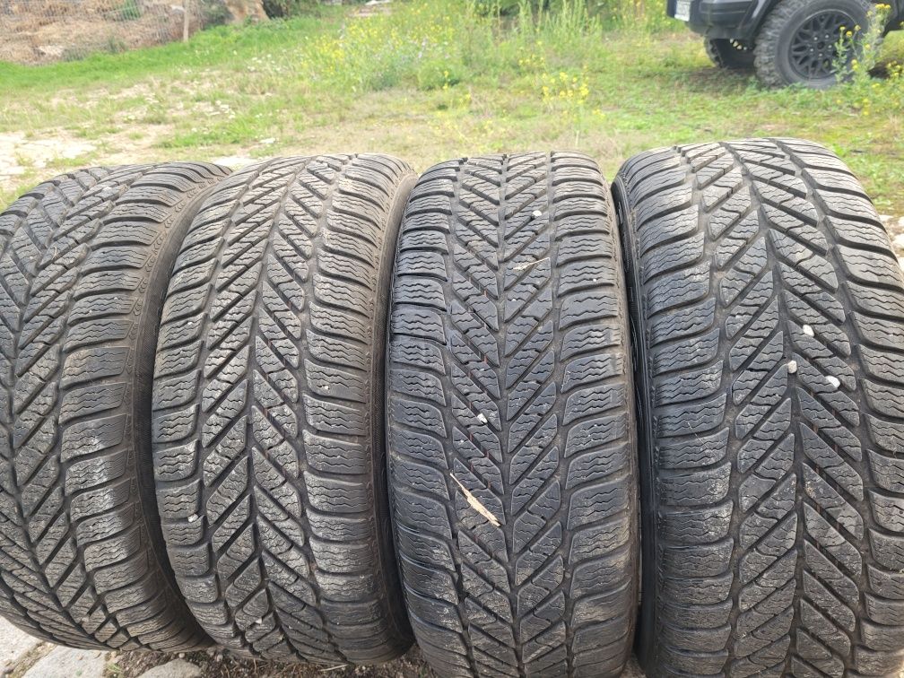 5szt Felgi audi 5x112   opony zimowe  205/55/R16