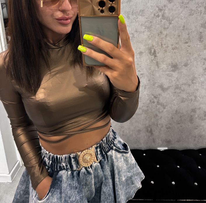 Crop top sylwester impreza S/M