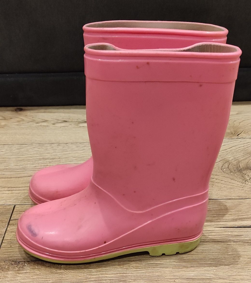 Buty kalosze dziewczęce różowe 30