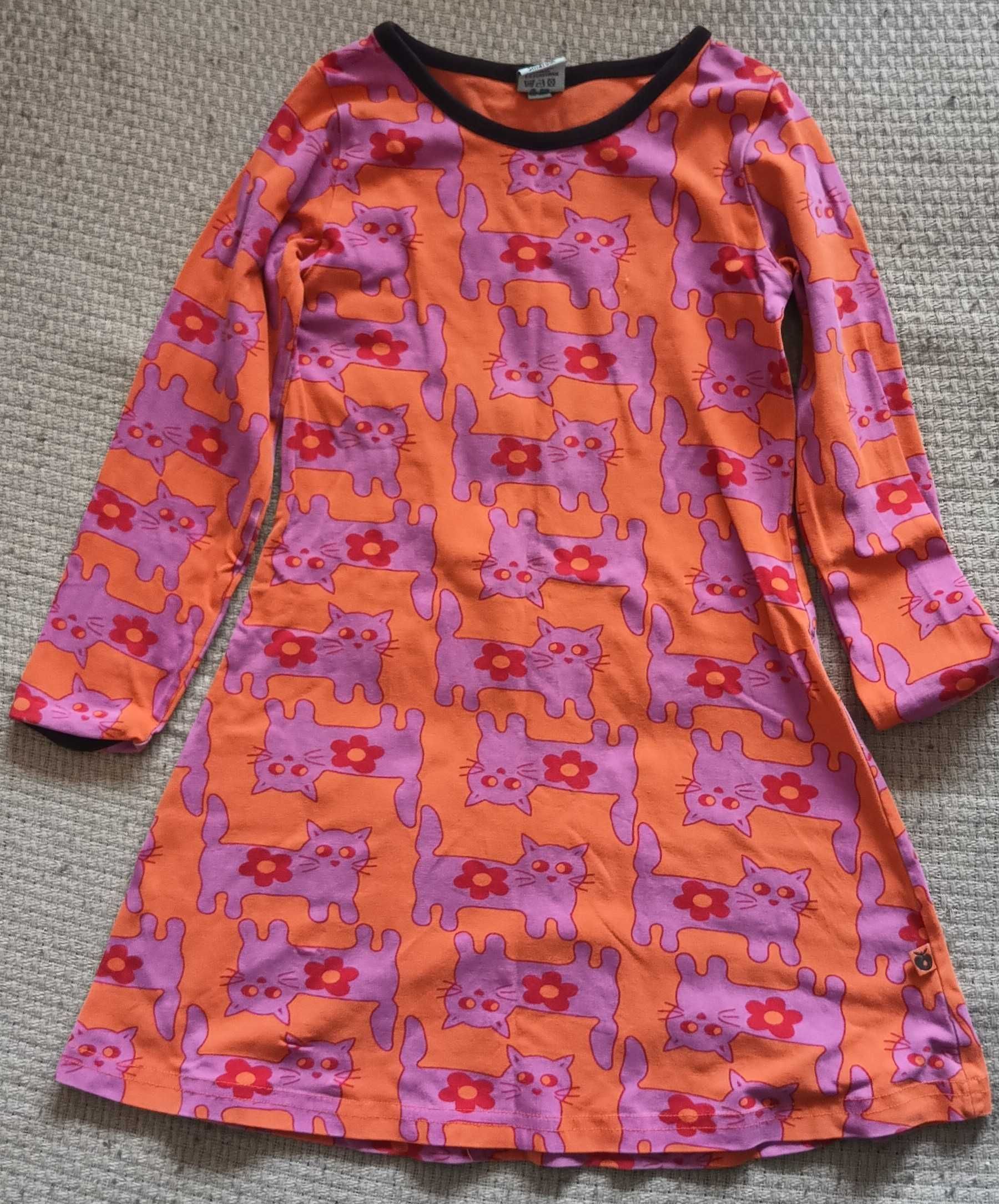 Sukienka w kotki na 3-4 lata, rozmiar 98-104